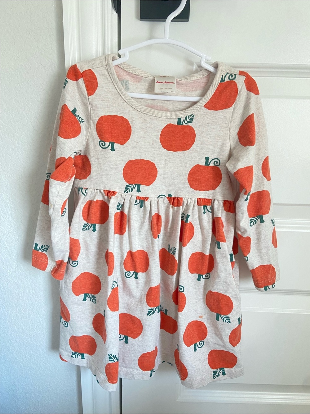 Hanna Andersson 3T Pumpkin Fall Dress